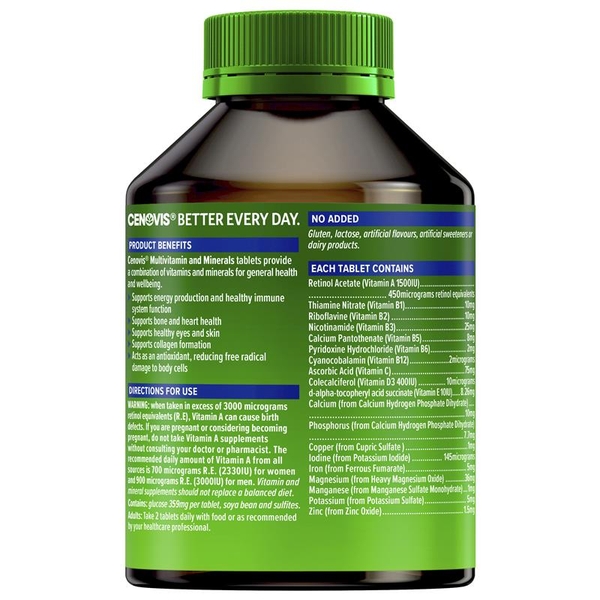 Bổ sung vitamin và khoáng chất Cenovis Multivitamin and Minerals
