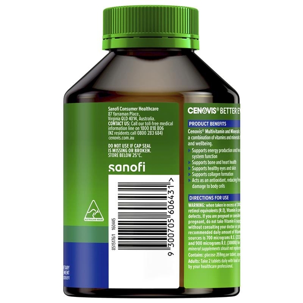 Bổ sung vitamin và khoáng chất Cenovis Multivitamin and Minerals