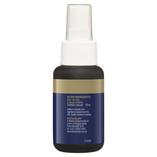 Chai xịt bổ sung chất chống oxy hóa BioCeuticals Liposomal Glutathione 50ml