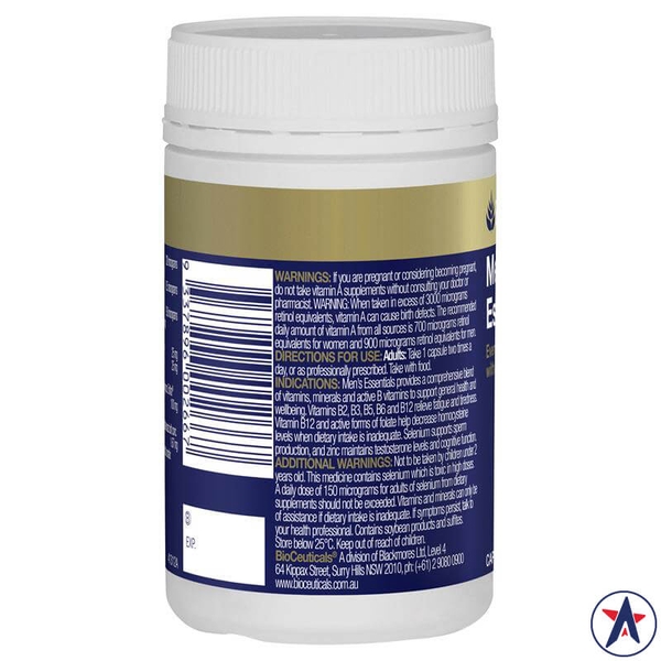 Chất khoáng vi lượng cho nam BioCeuticals Men's Essentials