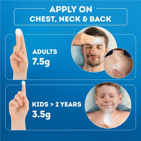 Dầu bôi ấm ngực giảm ho Vicks VapoRub Vaporizing Ointment