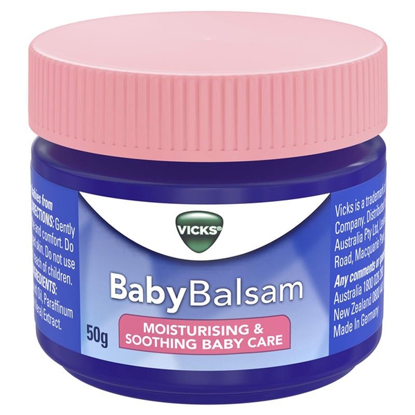 Dầu bôi ấm ngực Vicks Baby Balsam cho bé của Úc