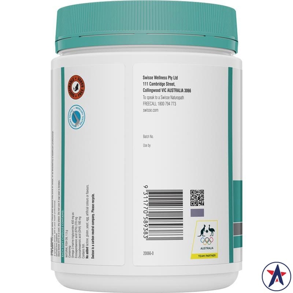 Dầu cá Swisse Odourless High Strength Wild Fish Oil 1500mg