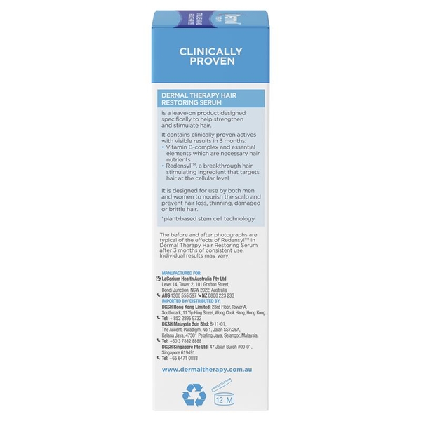 Tinh chất phục hồi tóc hư tổn Dermal Therapy Hair Restoring