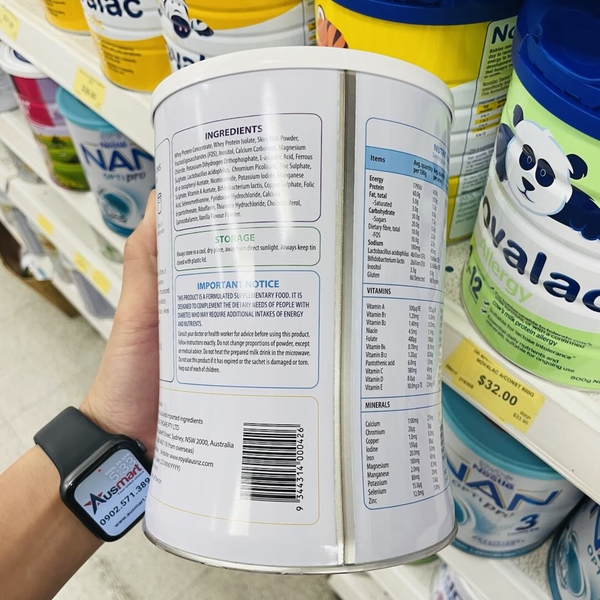 Sữa hoàng gia Úc Royal AUSNZ Diabetic Formula Milk Powder cho người tiểu đường 500g (25g x 20 gói)