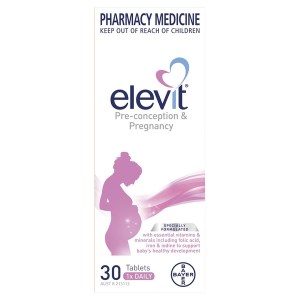 Elevit bầu Úc Pre-conception & Pregnancy Multivitamin