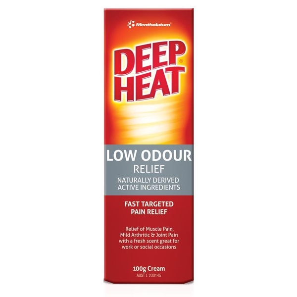 Gel xoa bóp giảm đau Mentholatum Deep Heat Low Odour 100g