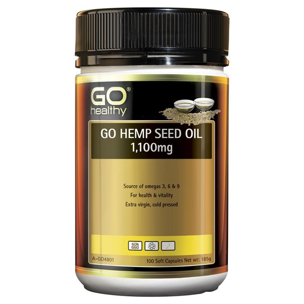 Dầu hạt gai Go Healthy Hemp Seed Oil 1100mg 100 viên