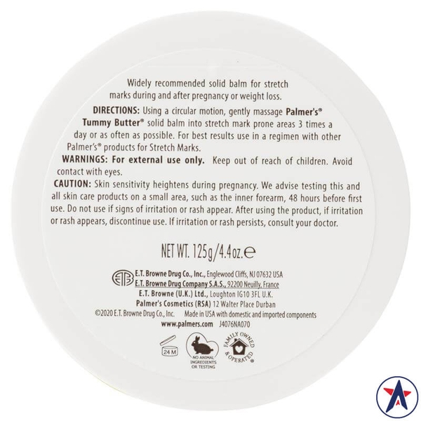 Kem chống rạn da Palmer's Tummy Butter Stretch Marks 125g