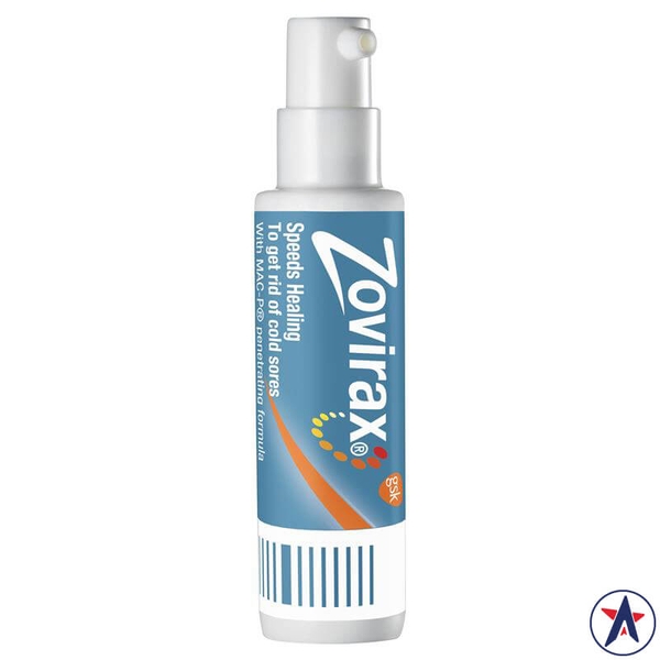 Kem xịt trị vết loét lạnh Cold Sore (Aciclovir 5%) Zovirax Cream 2g