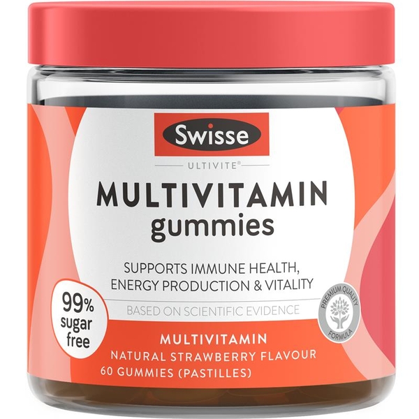 Kẹo dẻo Vitamin tổng hợp Swisse Multivitamin Gummies 60 viên