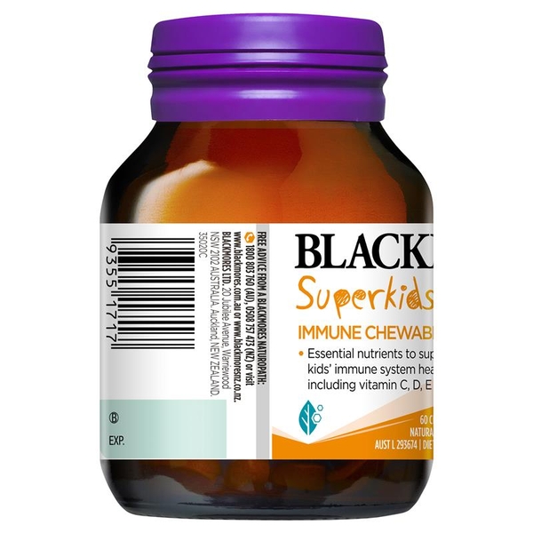 Kẹo tăng đề kháng Blackmores Superkids Immune Chewables 60 viên
