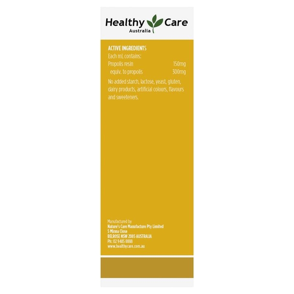 Keo ong của Úc Healthy Care Propolis Liquid Alcohol Free 25ml