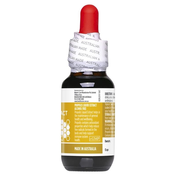 Keo ong của Úc Healthy Care Propolis Liquid Alcohol Free 25ml
