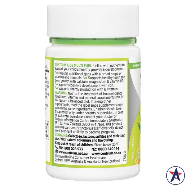 Kẹo vitamin tổng hợp cho bé Centrum Kids Multi Fuel 50 viên