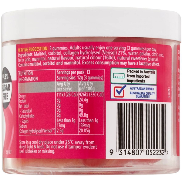 Kẹo dẻo Collagen Úc Nature's Way Beauty Collagen Gummies 40 viên