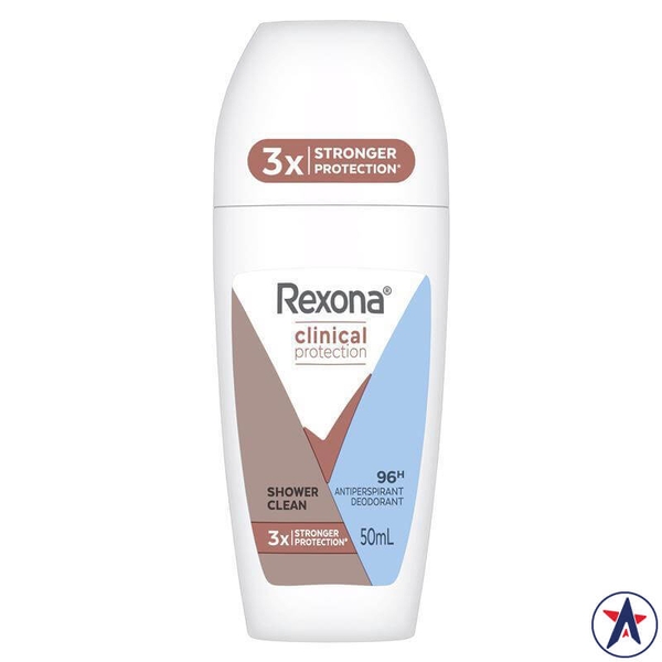 Lăn khử mùi Rexona Shower Clean Clinical Protection Roll On for Women 50ml