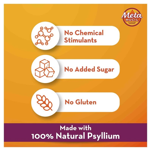 Bột uống bổ sung chất xơ Metamucil Fibre Supplement Natural Granular