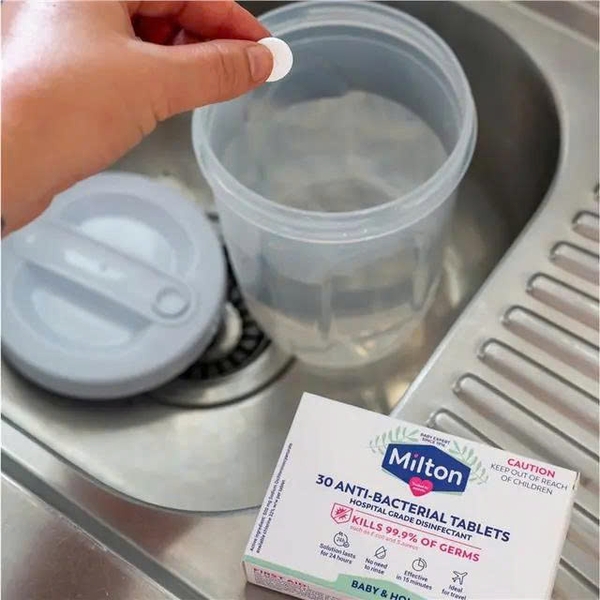 Viên tiệt trùng bình sữa & đồ chơi cho bé Milton Antibacterial 30 viên