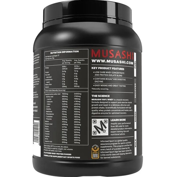 Bột Protein tăng cơ Musashi 100% Whey