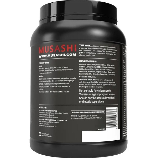 Bột Protein tăng cơ Musashi 100% Whey