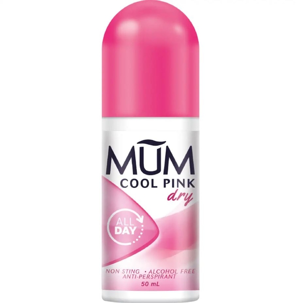 Lăn khử mùi Mum Roll On Dry Cool Pink 50ml