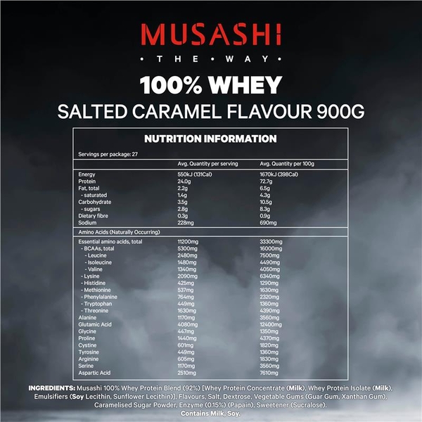 Bột Protein tăng cơ Musashi 100% Whey