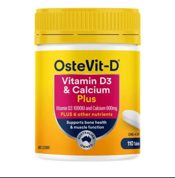 Viên uống bổ sung Vitamin D3 & Calcium Plus OsteVit-D One-A-Day 110 viên