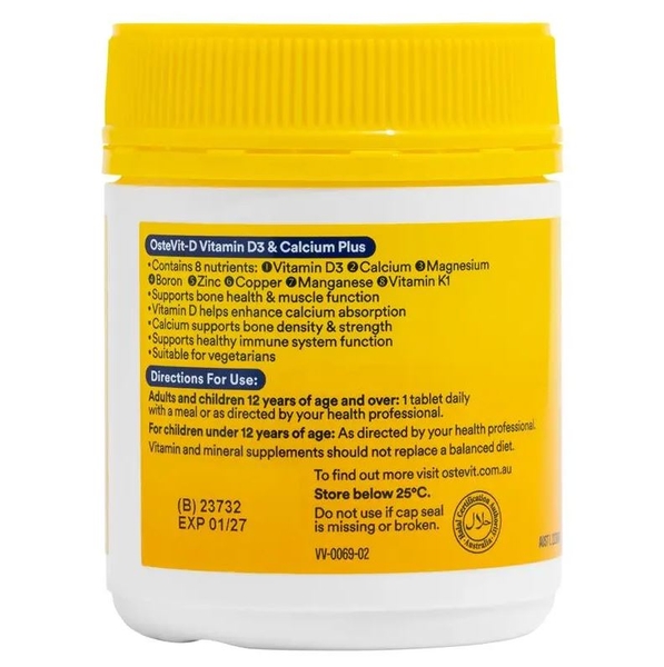 Viên uống bổ sung Vitamin D3 & Calcium Plus OsteVit-D One-A-Day 110 viên