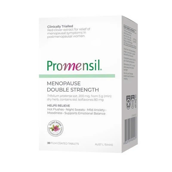 Viên uống cho phụ nữ thời kỳ mãn kinh Promensil Menopause Double Strength