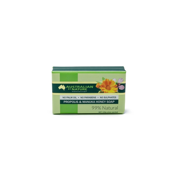 Xà phòng keo ong Australian By Nature Propolis & Manuka Honey Soap 100g