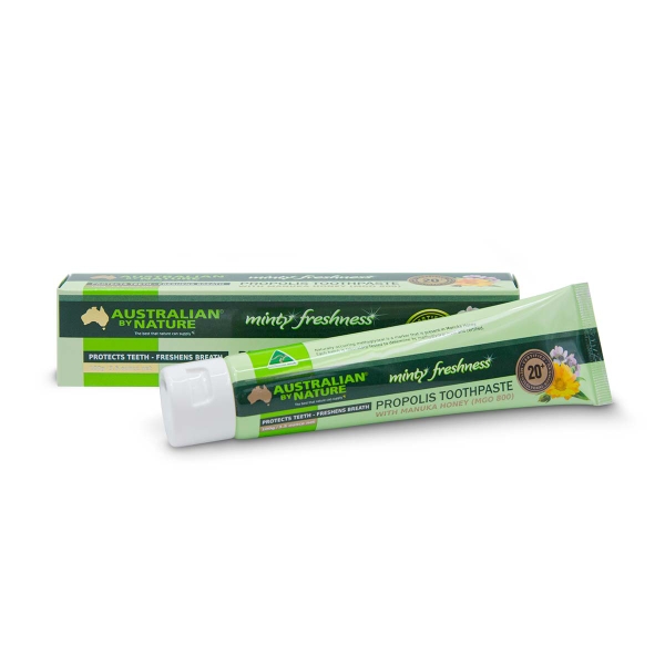 Kem đánh răng keo ong Australian By Nature Propolis Toothpaste with Manuka Honey 100g