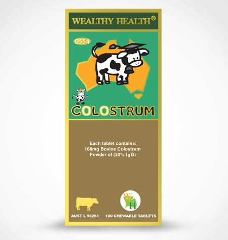 Viên uống sữa non Wealthy Health Colostrum 168mg 100 viên