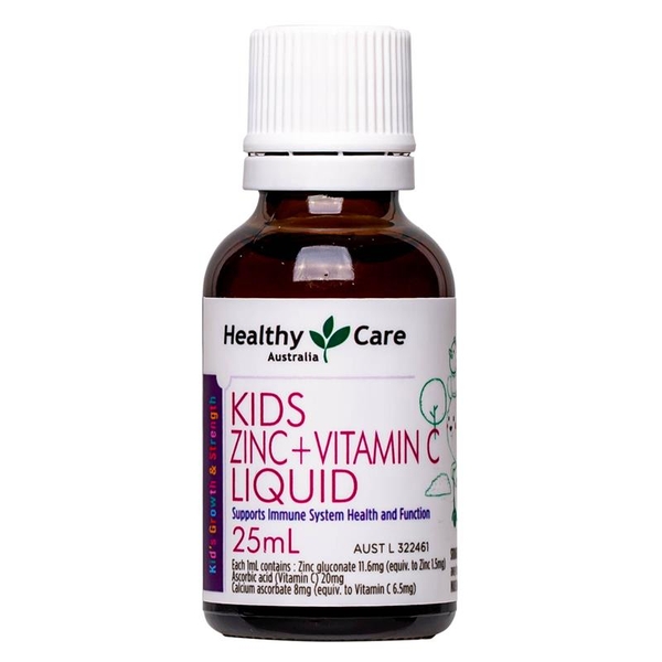 Siro bổ sung kẽm và vitamin C cho bé Healthy Care Kids 25ml