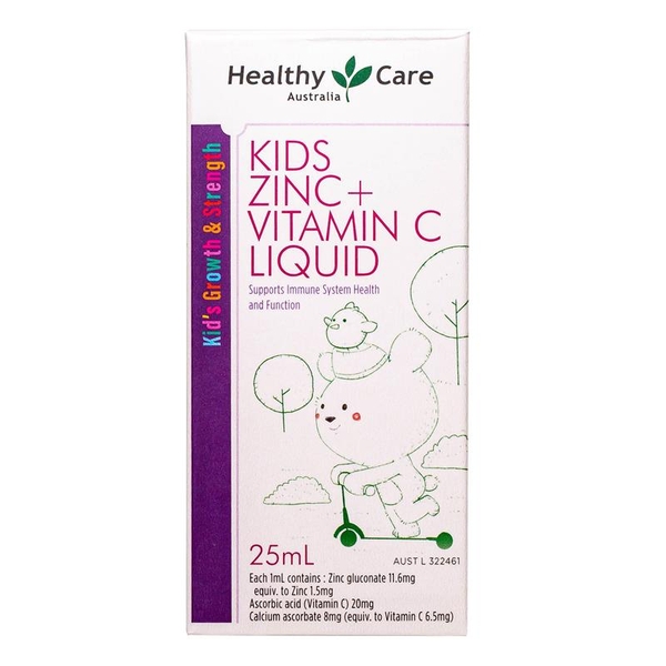 Siro bổ sung kẽm và vitamin C cho bé Healthy Care Kids 25ml