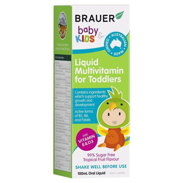 Siro Brauer Baby Kids Liquid Multivitamin for Toddlers 100ml