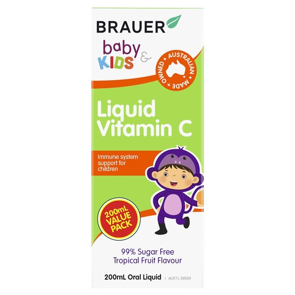 Siro cho bé Brauer Baby Kids Liquid Vitamin C