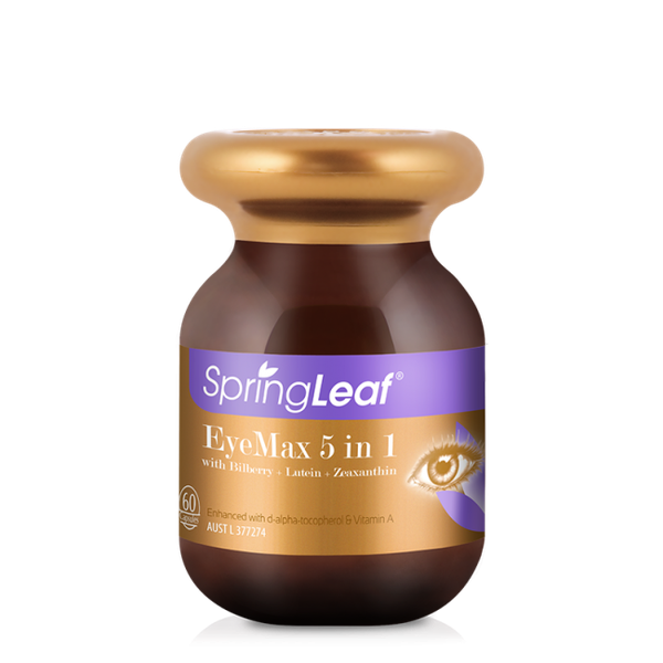 Viên uống hỗ trợ mắt Springleaf Eye Max 5 in 1 with Bilberry + Lutein + Zeaxanthin 60 viên