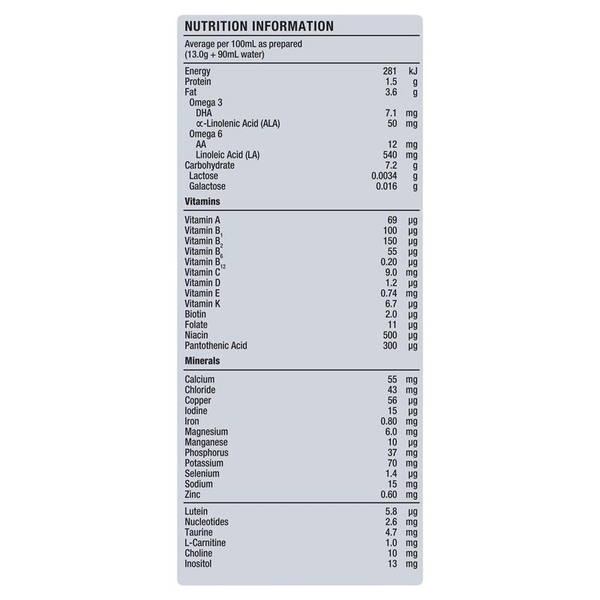 Sữa Alula Gold L.I Lactose Intolerance 900g (0-12 tháng)