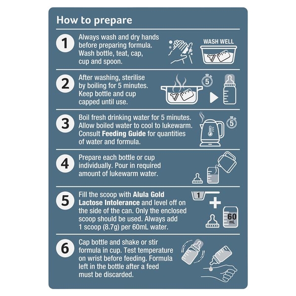 Sữa Alula Gold L.I Lactose Intolerance 900g (0-12 tháng)