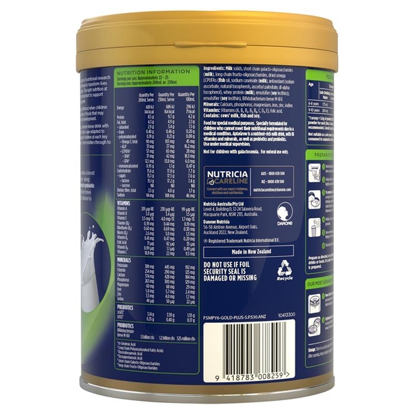 Sữa Aptamil AptaGrow 6+ của Úc 900g cho bé trên 6 tuổi
