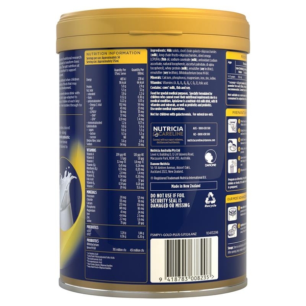 Sữa Aptamil AptaGrow 1+ của Úc 900g cho bé trên 1 tuổi
