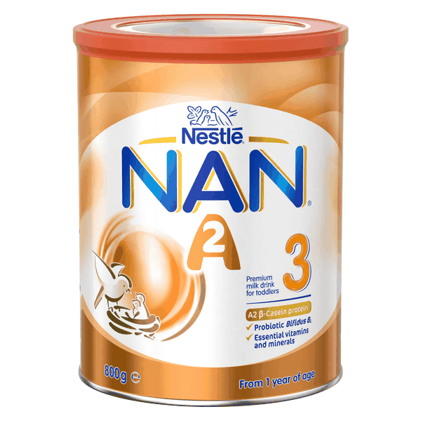 Sữa bột NAN A2 số 3 Toddler 800g cho trẻ từ 1-3 tuổi