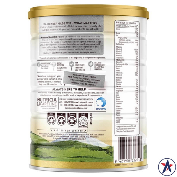 Sữa dê Karicare Plus Goat Milk số 2 Follow 900g (6-12 tháng)