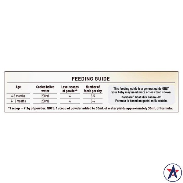 Sữa dê Karicare Plus Goat Milk số 2 Follow 900g (6-12 tháng)