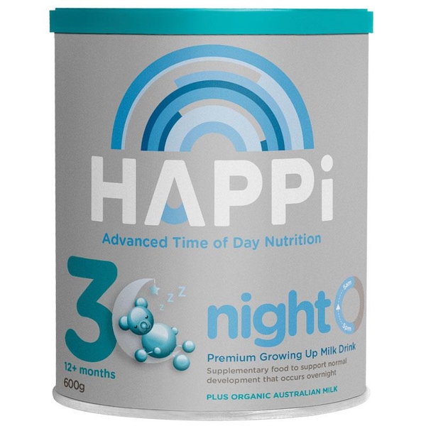 Sữa Happi số 3 ban đêm Night Toddler 600g cho trẻ trên 12 tháng tuổi