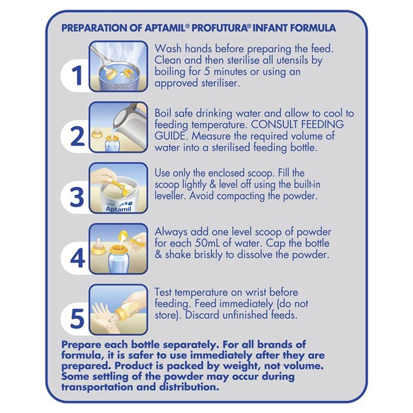 Sữa Aptamil Úc số 1 Profutura Infant 900g cho trẻ từ 0-6 tháng