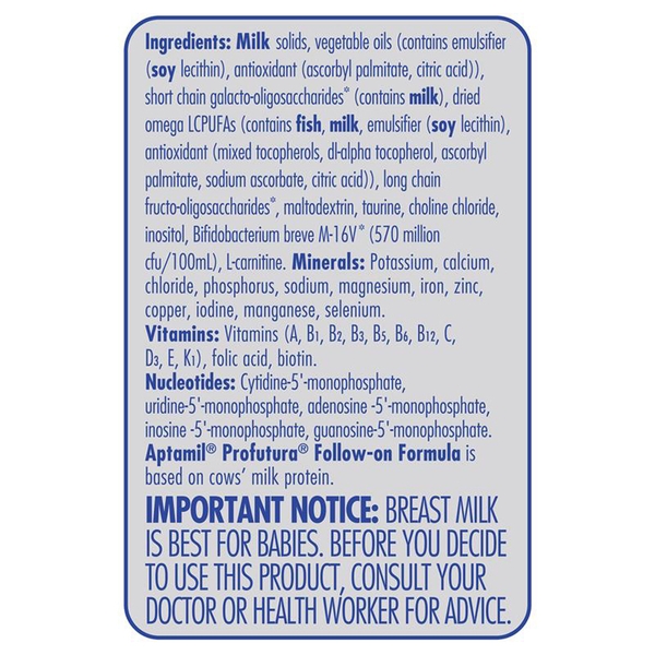 Sữa Aptamil Úc số 1 Profutura Infant 900g cho trẻ từ 0-6 tháng