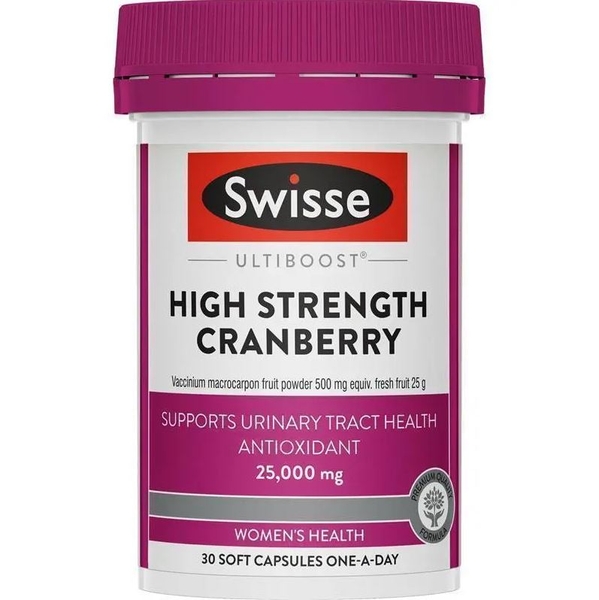 Swisse Ultiboost High Strength Cranberry 25000mg của Úc