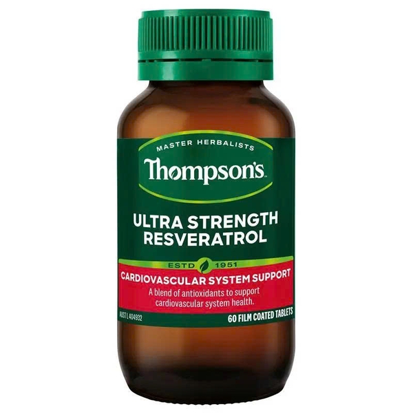 Viên uống chống oxy hóa Thompson's Ultra Strength Resveratrol